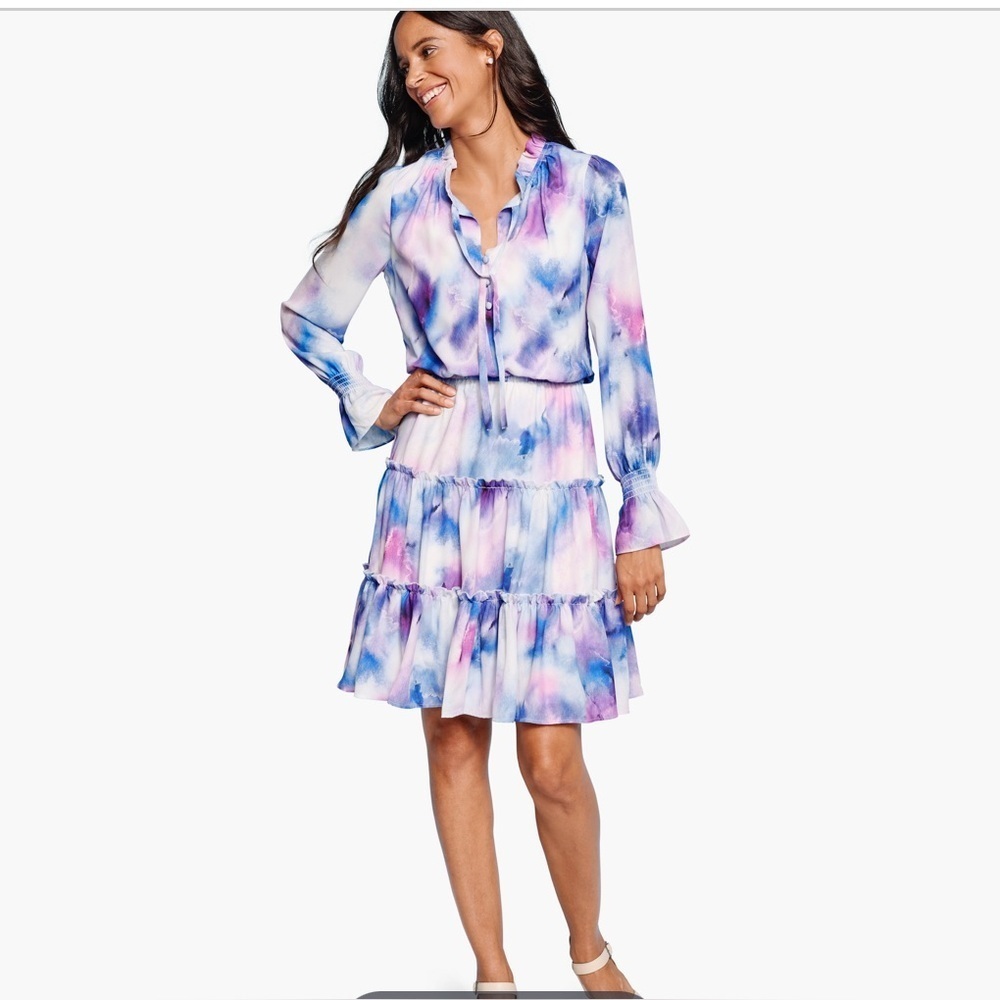 Johnston & Murphy | Purple Watercolor  Dress